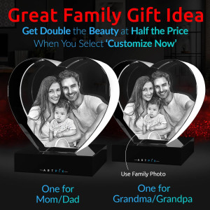 ArtPix 3D Crystal Photo, Valentines Day Personaliz...