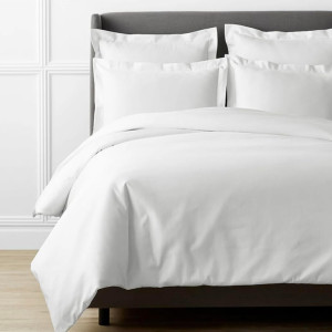 Kotton Culture 1000 Thread Count Queen Duvet Cover Cotton 100% Egyptian Cotton with Zipper Closure & Corner Ties Breathable All Season Soft Sateen Weave Comforter Cover (Queen/Full, White)