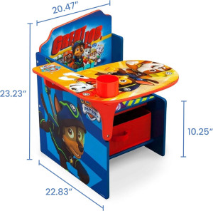 Chair Desk with Storage Bin - Ideal for Arts & Cra...