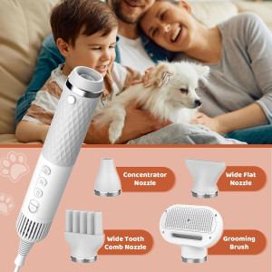 Dog Dryer, 5 in 1 Portable Handheld Dog Blow Dryer...
