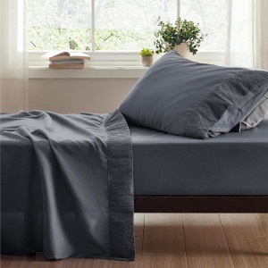 Bedsure Twin Sheets Set Grey - Soft Twin Bed Sheet...