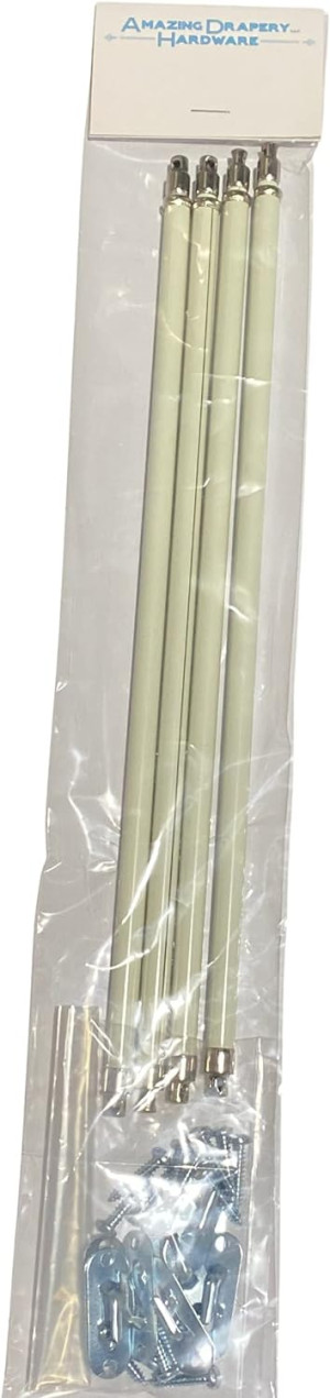 Amazing Drapery Hardware (2 Pair) 12-20 inch swive...