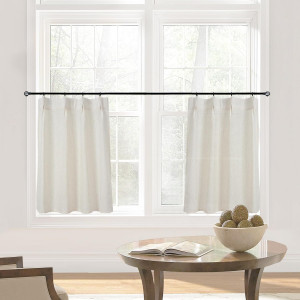 Kitchen Window Cafe Curtains 24 Inch Length Over S...