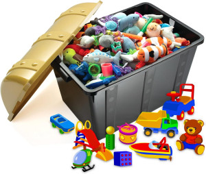 Fun Express Large Treasure Chest, 1 Black Treasure...