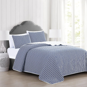 Market & Place 2 Piece Reversible Quilt Set with S...