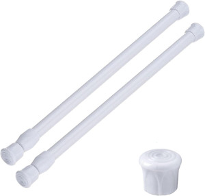 AIZESI 2PCS White Tension Rod 16 to 28 Inch, Adjus...