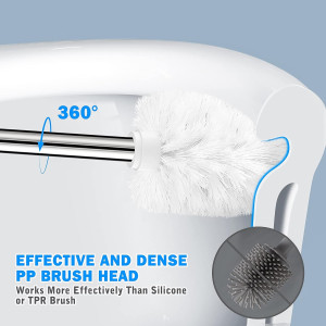 IXO Toilet Brush and Holder, 2 Pack Toilet Brush w...