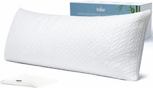 Shredded Memory Foam Full Body Pillow – Side Sleep...