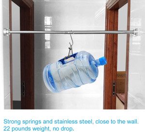 TEECK Shower Curtain Rod, 40-73 inch Adjustable Te...