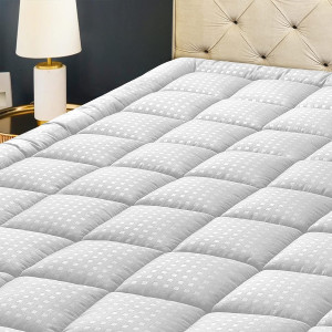 King Mattress Pad Quilted Fitted Mattress Protecto...
