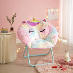 Heritage Kids Rainbow Unicorn Figural Faux Fur 23"...