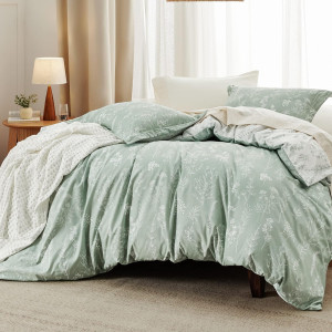 Bedsure Queen Comforter Set - Sage Green Comforter...