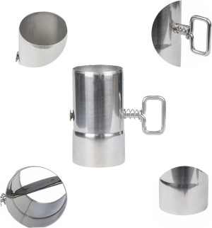 FIREHIKING Stove Pipe with Damper 2.36 inch Contro...
