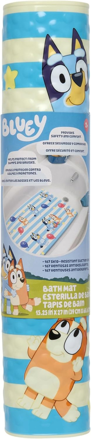 Bluey Bath Mat for Kids, Toddlers and Babies, 15.5...