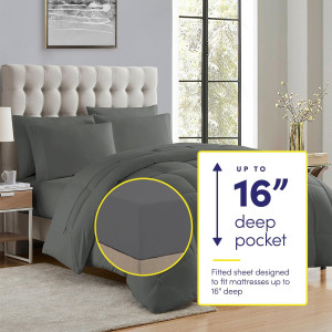 Sweet Home Collection 5 Piece Comforter Set Bag So...