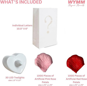 I Love You Light Up Letters with Tea Lights Candle...