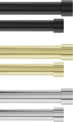 Umbra Cappa Double Curtain Rod, Includes 2 Matchin...