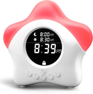 Stay-in-Bed Clock for Kids - Toddler Sleep Trainer...