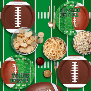 Gatherfun Football Party Supplies Kit - Serve 48 G...