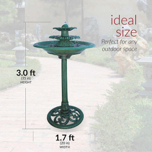 Alpine Corporation TEC106 Outdoor Floor 3-Tiered P...