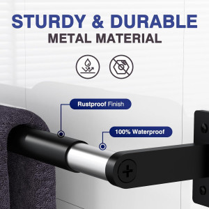 Towel Rack for Bathroom - 24'' Rustproof Towel Hol...