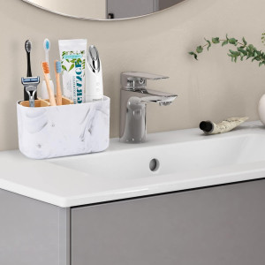 Toothbrush Holders for Bathrooms, 5 Slots Bamboo T...