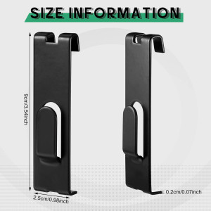 25 Pcs Black Notch Hook for Wire Grid Wall Picture...