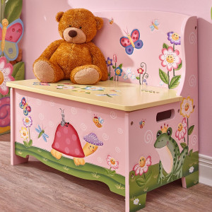 Fantasy Fields Magic Garden Kids Toy Box with Benc...