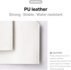 Carrotez Tissue Box Cover, Refined Modern PU Leath...
