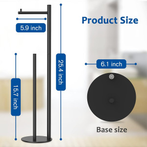 Toilet Paper Holder Stand, Bathroom Toilet Paper R...