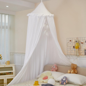 dix-rainbow Princess Decor Canopy for Kids Bed, So...