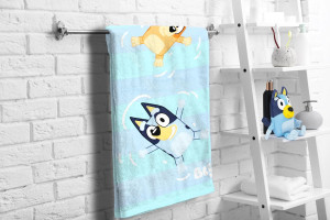 Jay Franco Bluey & Bingo Bath Towel & Bath Buddy S...