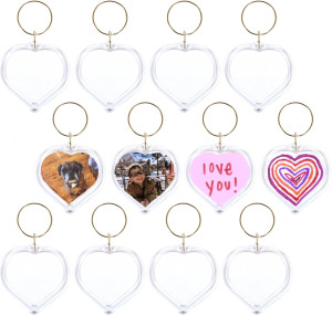 READY 2 LEARN Heart Key Rings - Set of 12 for Kids...