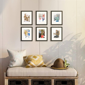upsimples 8x10 Picture Frame Set of 5, Display Pic...