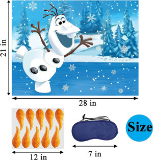 Pin The Nose on The Snowman Game for Kids Christma...