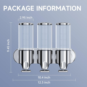 3 in 1 Chamber Wall Mounted Bathroom Shower Pump D...