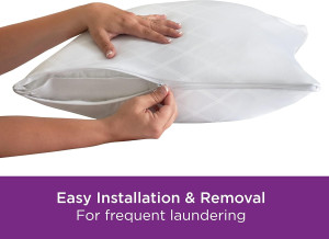 Set of 4 Standard/Queen AllerEase Pillow Protector...