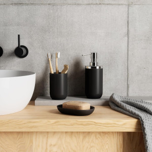 Umbra Junip Accessories Tumbler-Modern Black Resin...