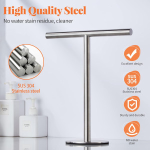 T-Shape Hand Towel Holder Stand, SUS304 Stainless...