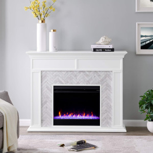 SEI Furniture Torlington Indoor Electric Fireplace...