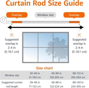 Amazon Basics Easy to Install Adjustable Room Dark...