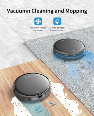 Robot Vacuum and Mop Combo, 2 in 1 Mopping Robot V...