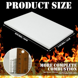 Pangda 6 Pcs 8 x 6 in Tabletop Fire Pit Ceramic Wo...