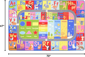 HOMORE Kids Educational Rug, Kids Collection Area...