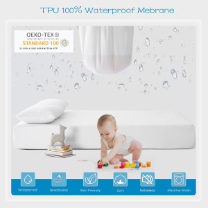 GRT 2 Pack 100% Waterproof Mattress Protector Twin...