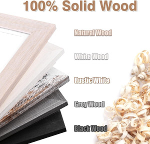 KINLINK 9x12 Kids Art Frames Set of 2, Solid Wood...