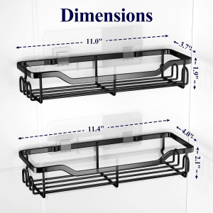 Kitsure Shower Caddy Large - Adhesive Shower Organ...