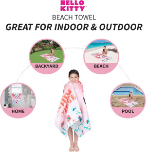 Franco Kids Super Soft Cotton Beach Towel, 58 in x...