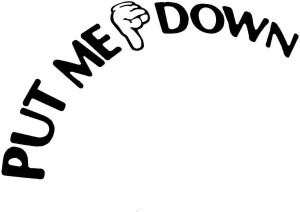 Put ME Down Decal Toilet Bathroom Seat Vinyl Stick...