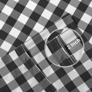 Hiasan Buffalo Check Tie Up Curtains for Windows -...